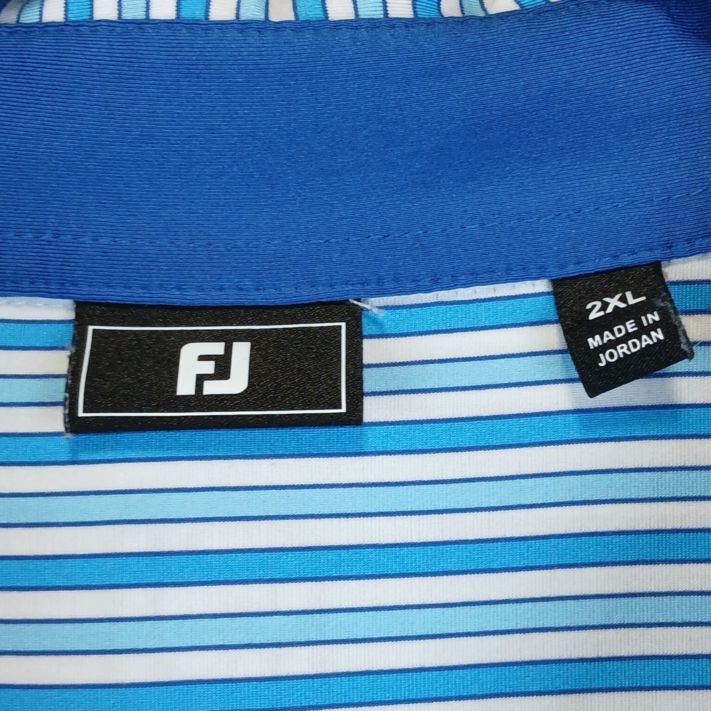 Footjoy 2XL Mens Polo Shirt Lake Michigan Hills 27x31 - Picture 4 of 11